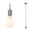 Neordic Hanglamp Tilla E27 max. 60W Alu dimbaar Metaal Moderne hanglamp met matte metalen fitting en witte lamp voor stijlvolle woonverlichting