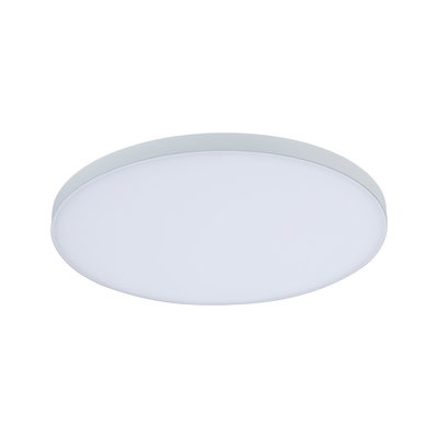 Ronde witte LED-plafondlamp met matte kunststofrand voor moderne en energiezuinige verlichting