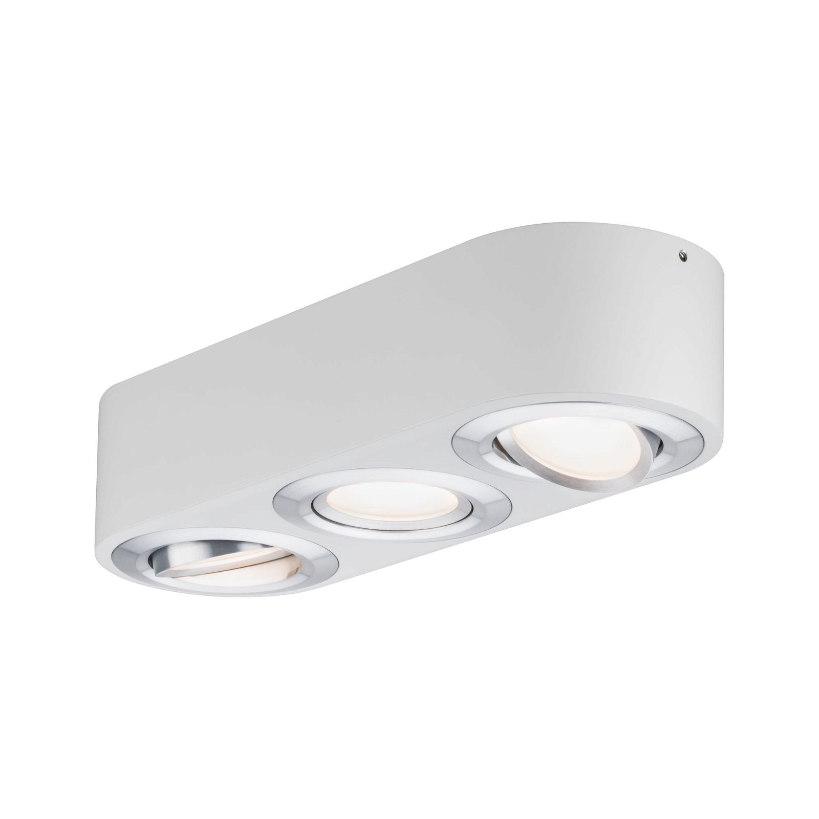 LED Ceiling luminaire 3-Step-Dim Argun 3000K 3x280lm 230V 3x4,2W dimmable White/Brushed aluminium