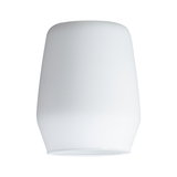 Weißer Lampenschirm aus Glas mit schlichtem Design für moderne LED-Deckenleuchten