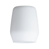 Weißer Lampenschirm aus Glas mit schlichtem Design für moderne LED-Deckenleuchten
