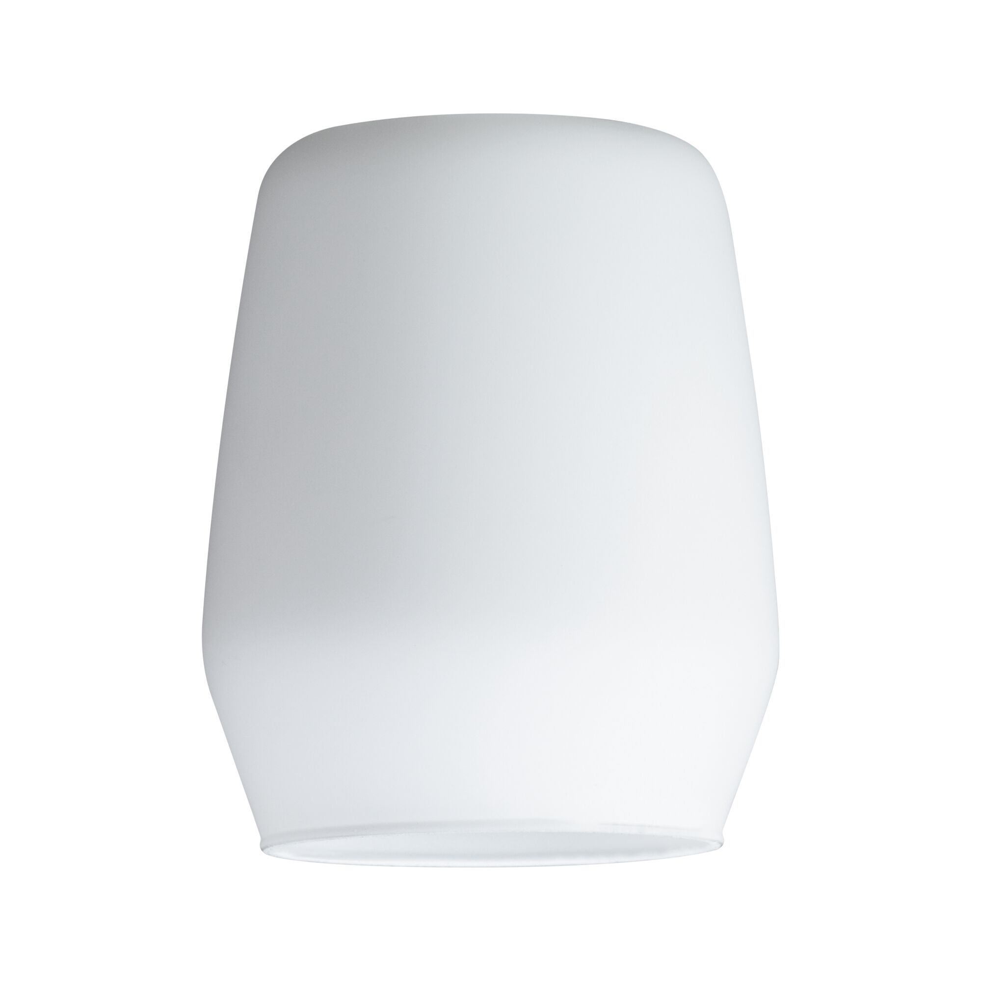 White glass lampshade with smooth surface for modern LED ceiling lights