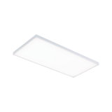Rectangular white LED ceiling light with aluminium frame for modern indoor lighting