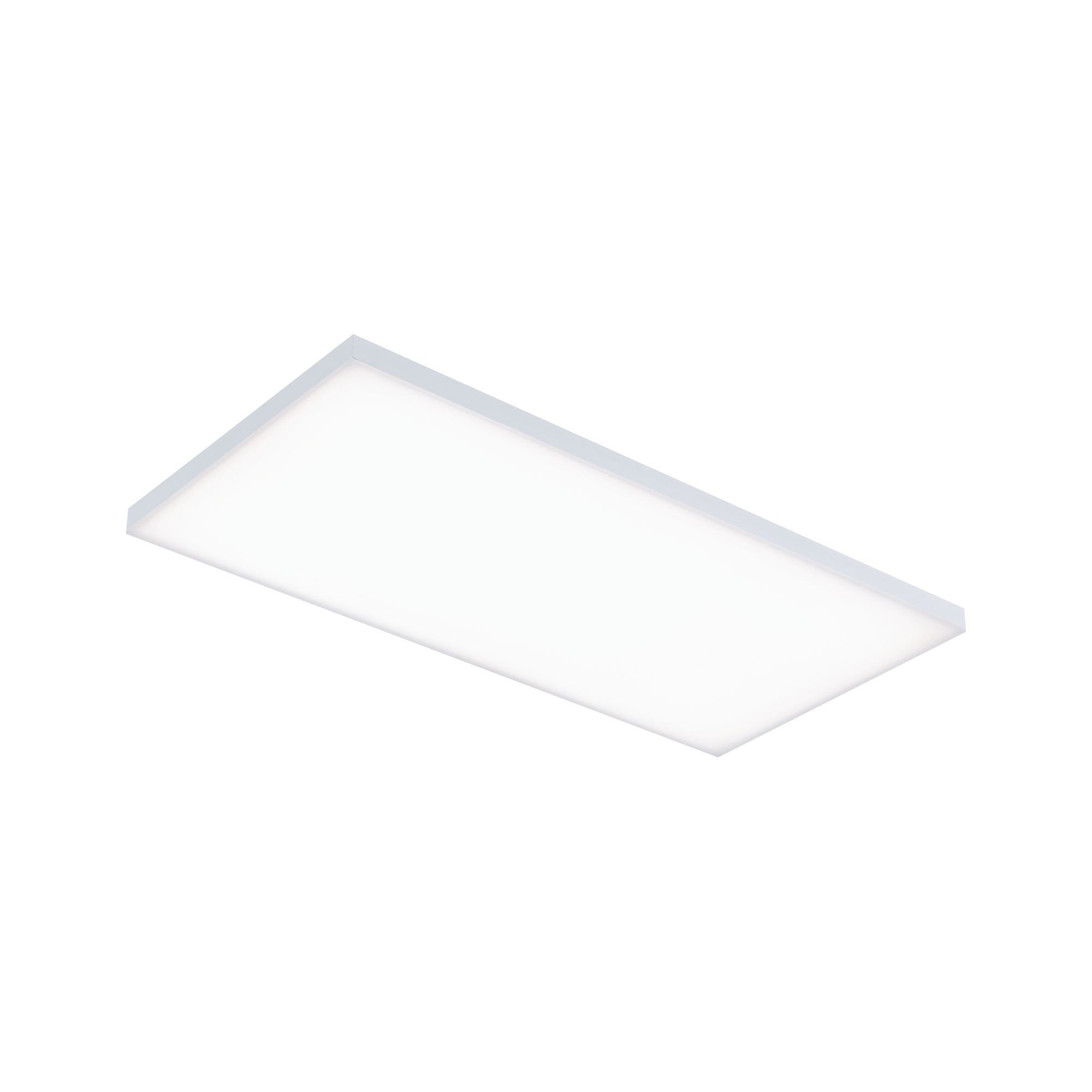 Rechthoekige witte LED-plafondlamp met aluminium frame voor moderne binnenverlichting