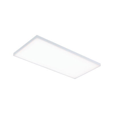Rechthoekige LED-plafondlamp met wit aluminium frame en gelijkmatige lichtverdeling