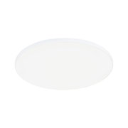 Round white LED ceiling light made of plastic for modern home lighting