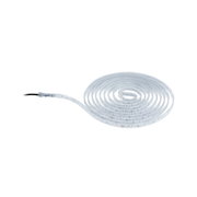 Flexible LED strip light in clear silicone with white LEDs for versatile lighting solutions
