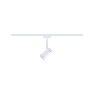 Spot LED blanc en métal sur rail pour un éclairage intérieur flexible