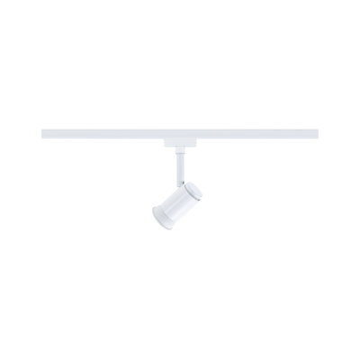 Spot LED blanc en métal sur rail pour un éclairage intérieur flexible