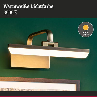 Wandlampe aus gebürstetem Metall mit warmweißem LED-Licht 3000K für stimmungsvolle Beleuchtung