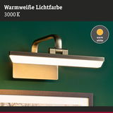 Wandlampe aus gebürstetem Metall mit warmweißem LED-Licht 3000K für stimmungsvolle Beleuchtung