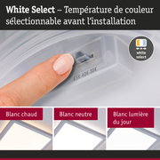 Interrupteur blanc avec température de couleur réglable pour éclairage LED chaud à froid