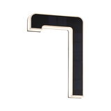 Black LED wall light with integrated light strip and solar panel for energy-efficient lighting