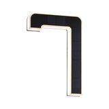 Applique murale LED noire avec bande lumineuse intégrée et panneau solaire pour éclairage économique