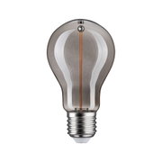 Ampoule avec verre fumé et culot à vis argenté, lampe LED classique pour éclairage intérieur