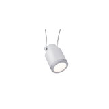 Moderne witte metalen LED-kabelspot met dimbare lichtbron voor flexibele verlichting