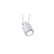 Modern white metal LED cable spotlight with dimmable light source for flexible lighting solutions