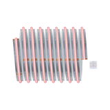 Flexibler LED-Lichtstreifen mit roter Beleuchtung und transparentem Verbinder für individuelle Lichtgestaltung