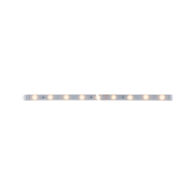LED light strip with warm white LEDs and transparent plastic housing for flexible lighting