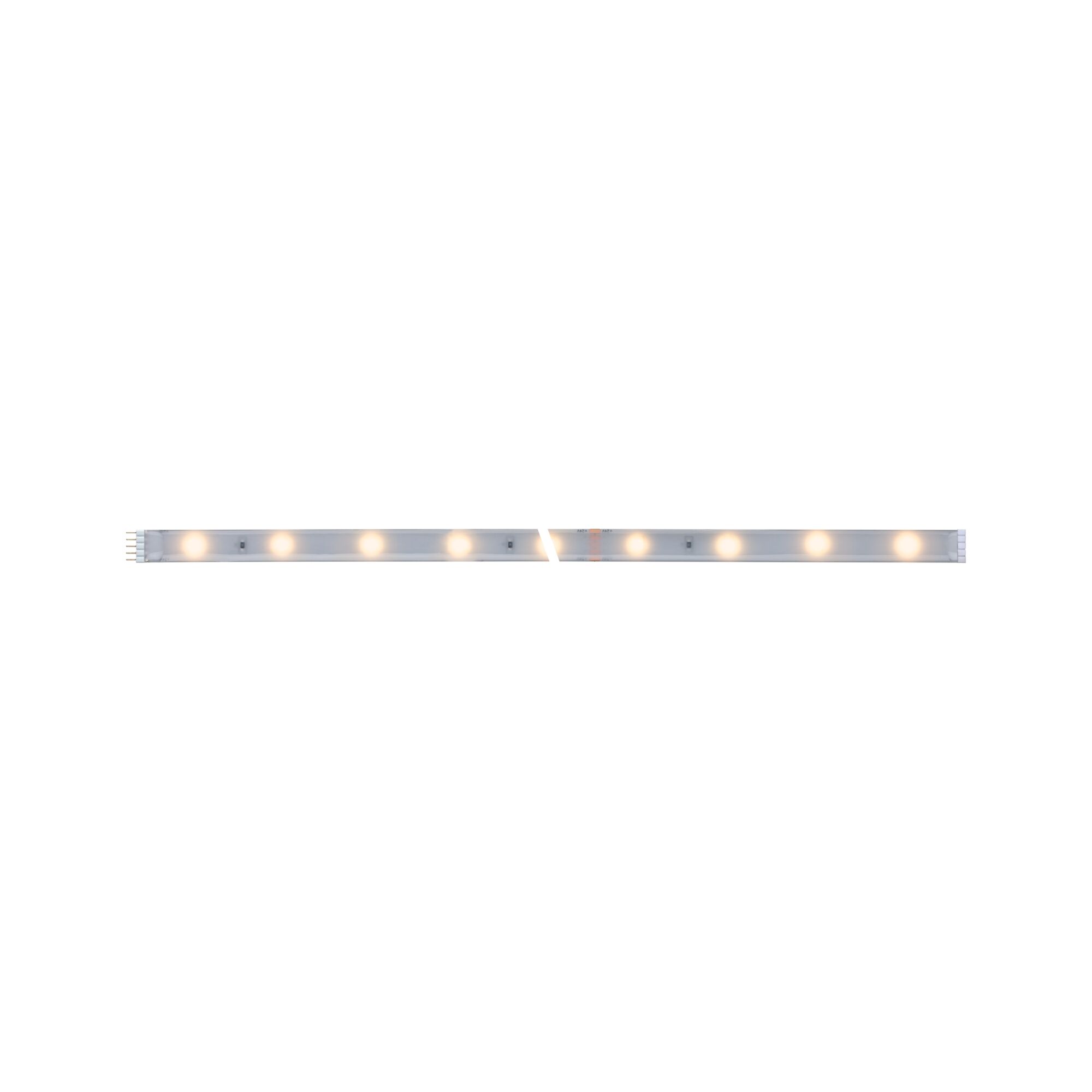 MaxLED 250 LED Strip uitbreiding 1m 2700K gecoat 4W 300lm/m 2700K LED-lichtstrip met warmwitte LEDs en transparante kunststof behuizing voor flexibele verlichting