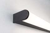 Applique murale LED noire avec diffuseur blanc en plastique pour éclairage intérieur moderne
