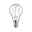 Eco-Line Filament 230 V Sphérique LED E14 Kit de 1 82mm 525lm 2,5W 3000K Clair Petite ampoule LED avec verre transparent et culot à vis argenté pour éclairage économique