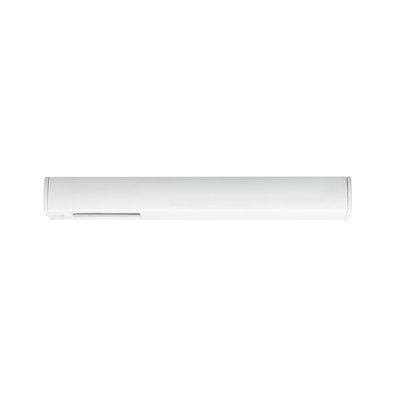 Slim white metal LED under-cabinet light for modern kitchen illumination and countertop lighting