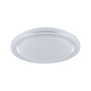 Plafonnier LED rond blanc avec effet ciel étoilé en plastique pour espaces de vie