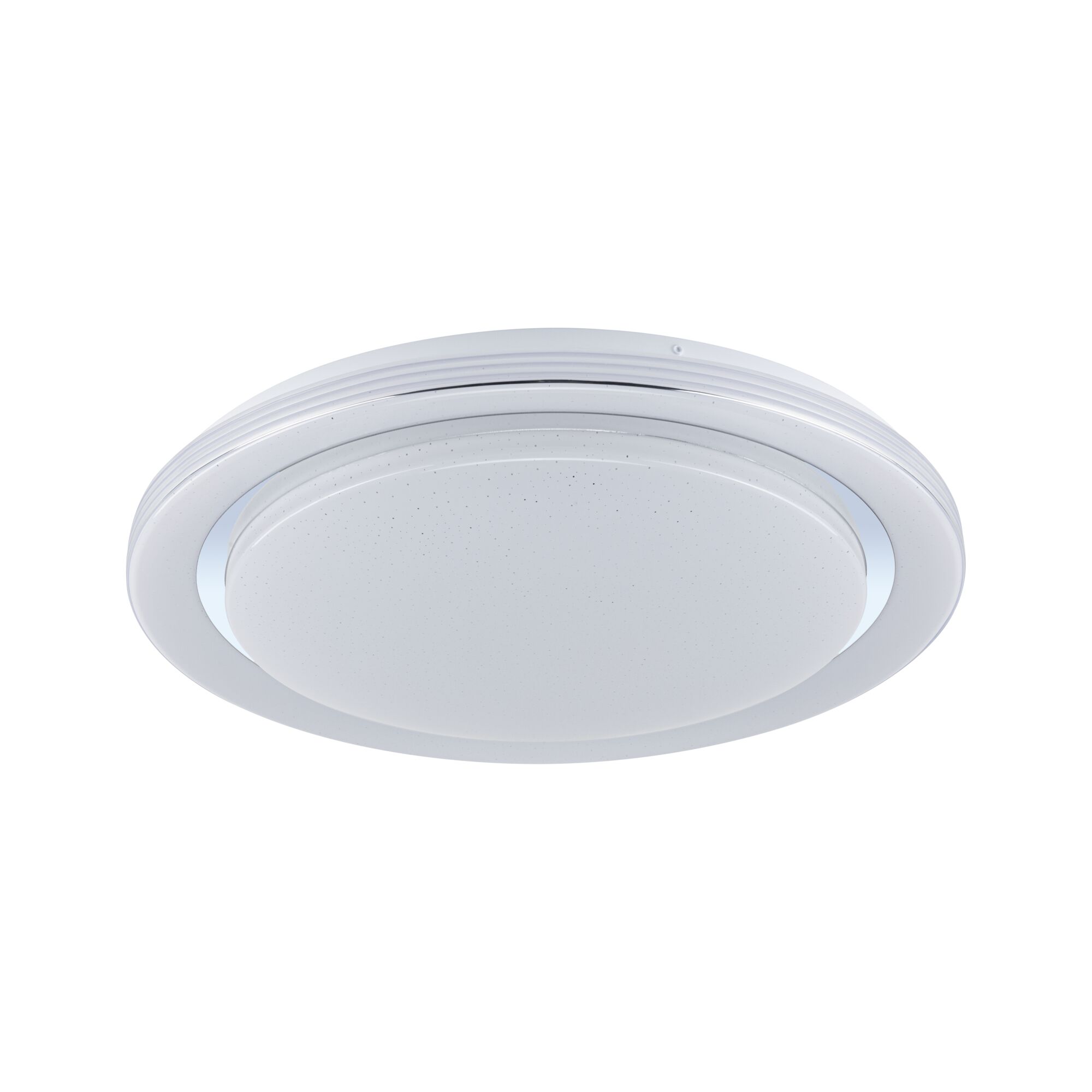 Plafonnier LED rond blanc avec effet ciel étoilé en plastique pour espaces de vie
