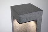 Moderne grijze granieten buitenlamp met geïntegreerd LED-licht voor tuinverlichting