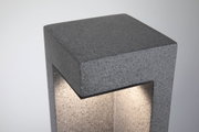 Moderner grauer Granit-Außenleuchte mit integriertem LED-Licht für Gartenbeleuchtung