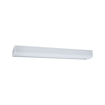 Weiße LED-Wandlampe aus Kunststoff mit schlichtem Design für moderne Innenbeleuchtung