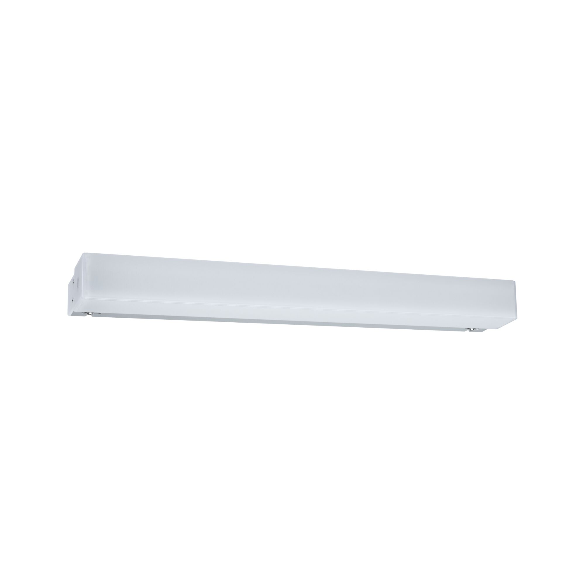 Hvid LED-væglampe i plastik med enkelt design til moderne indendørs belysning