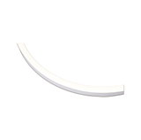 Gebogenes LED-Lichtband in Weiß mit Aluminiumrahmen für moderne Innenbeleuchtung