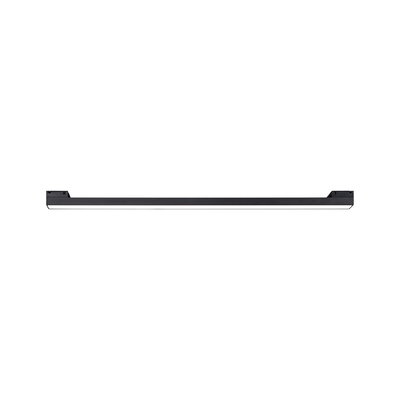 Slim black LED ceiling light with white diffuser for modern indoor lighting solutions