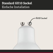 Standard GU10 Sockel aus weißem Material mit Metallkontakten für einfache Lampeninstallation