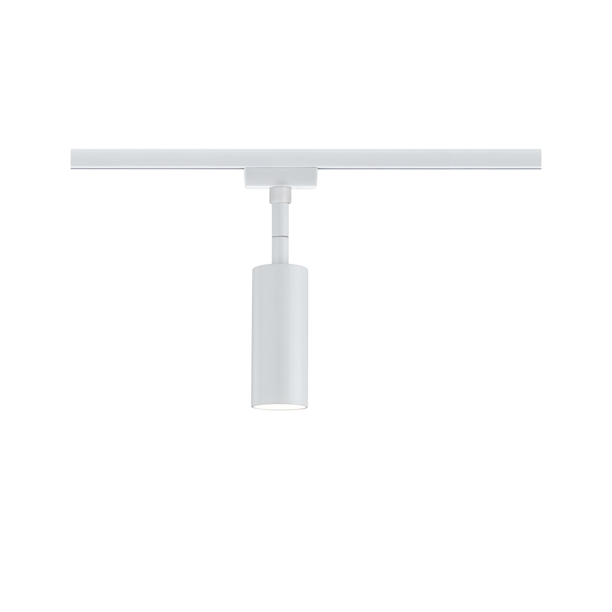 Moderner weißer LED-Spot aus Metall für Schienensysteme, energiesparende Innenbeleuchtung