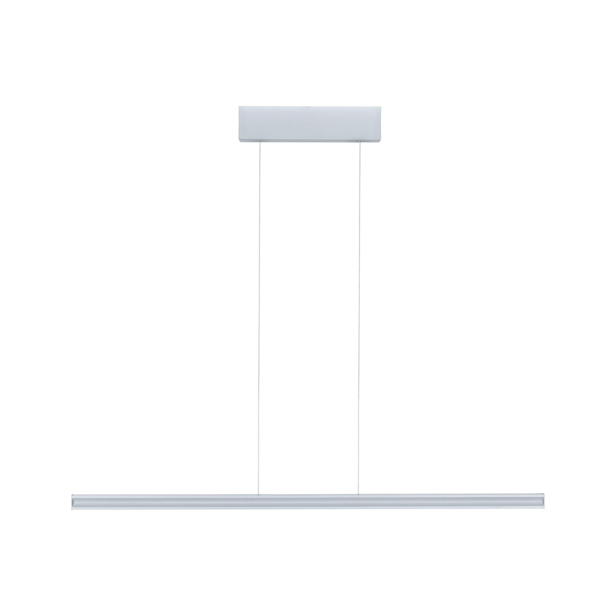 Suspension LED blanche moderne en aluminium au design fin pour espaces de vie