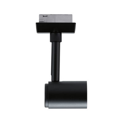 Black metal LED track spotlight for flexible indoor lighting solutions