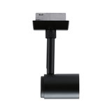 Black metal LED track spotlight for flexible indoor lighting solutions