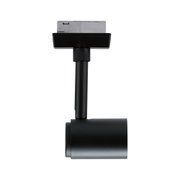 Black metal LED track spotlight for flexible indoor lighting solutions