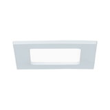 Rectangular white LED recessed spotlight made of plastic for modern indoor lighting
