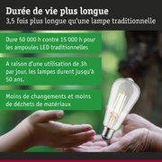 Ampoule LED à longue durée de vie, 3,5 fois plus longue qu’une lampe traditionnelle, éclairage durable