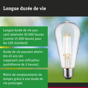 Ampoule LED à longue durée de vie, 3,5 fois plus longue qu’une lampe traditionnelle, éclairage durable