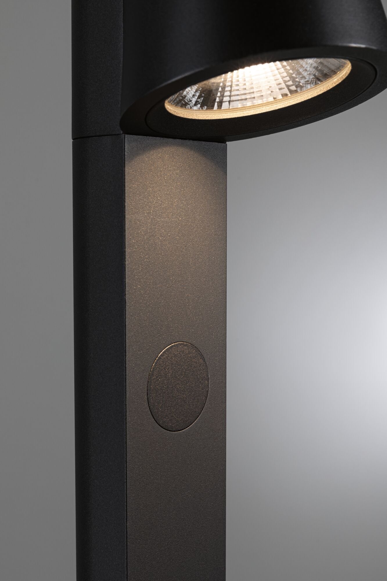 LED Pollerleuchte Caissa Bewegungsmelder mit Hochfrequenz-Sensor IP44 793mm 3000K 9W 700lm 230V 65° Anthrazit Aluminium