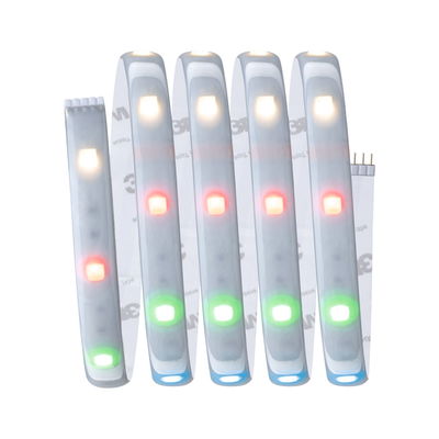 Bande LED flexible avec diodes blanches, rouges et vertes pour éclairage décoratif coloré