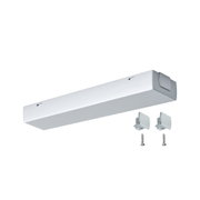 Weißes LED-Unterbauleuchte mit Montageclips und Schrauben für Küchen- und Möbelbeleuchtung