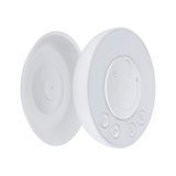 Interrupteur rond blanc pour veilleuse LED en plastique avec symbole sourire et ventouse de fixation