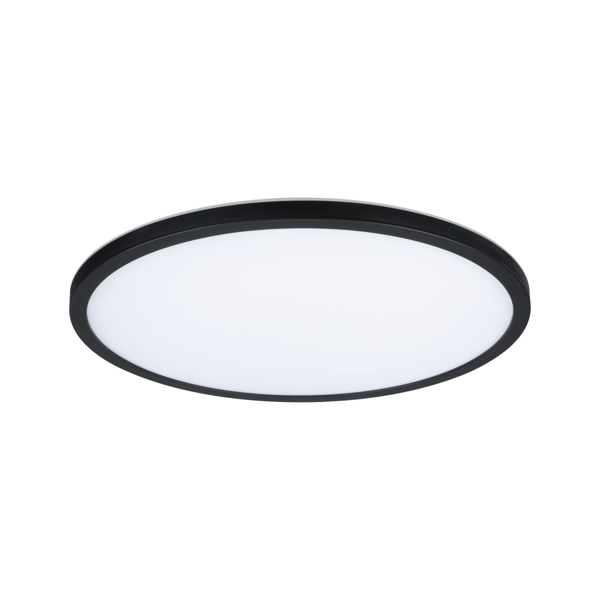 Ronde LED-plafondlamp met zwarte rand en witte diffuser voor moderne verlichting