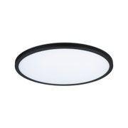 Ronde LED-plafondlamp met zwarte rand en witte diffuser voor moderne verlichting
